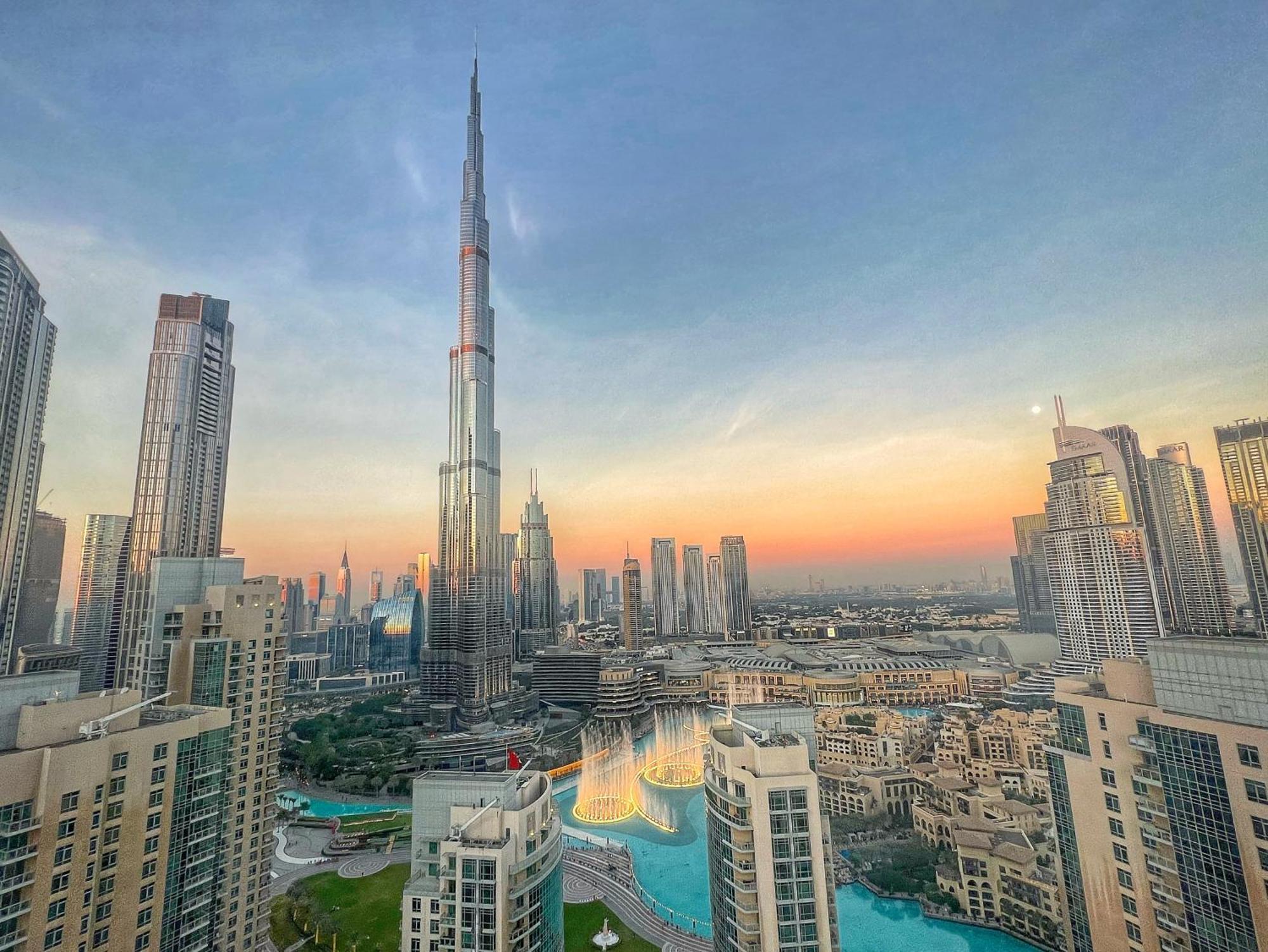 Prestige Living 2Br With Full Burj Khalifa And Fountain View By Auberge Dubai Esterno foto